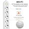Мережевий фільтр-подовжувач 4 розеток 3USB 2500W White