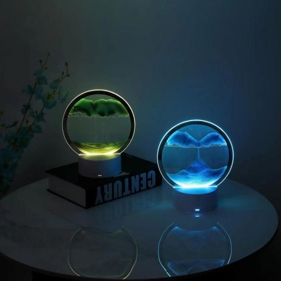 Нічник 3D з Led підсвічуванням 7 режимів Gray пісок