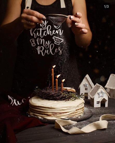 Фартух My Kitchen My Rules (Чорний)