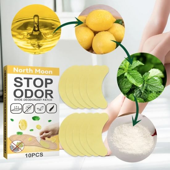 Пластырь в обувь для устранения запаха 10 шт stop odor