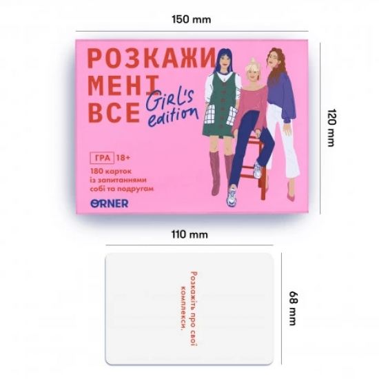 Гра для подруг Розкажи мені все. Girls edition