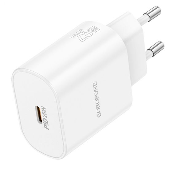 Зарядний пристрій Borofone USB-C блок живлення 25W Power Adapter для Apple/iPad/Samsung