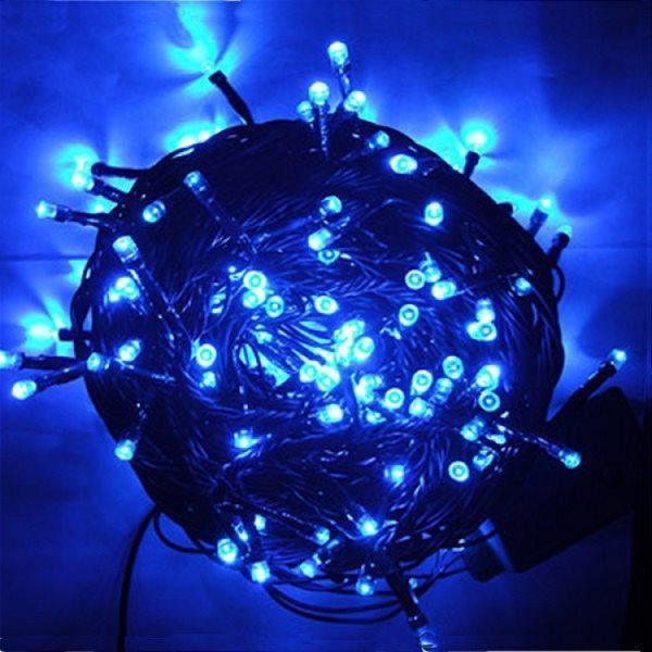 Гірлянда світлодіодна 300 LED, чорний шнур (синій)
