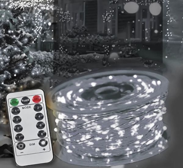 Гірлянда світлодіодна роса 50 м, 500 LED (Білий)