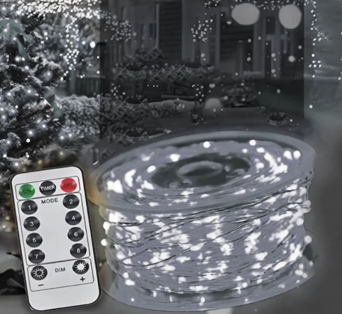 Гірлянда світлодіодна роса 50 м, 500 LED (Білий)