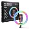 Кільцева світлодіодна лампа RGB для професійної зйомки Soft Ring Light 26см