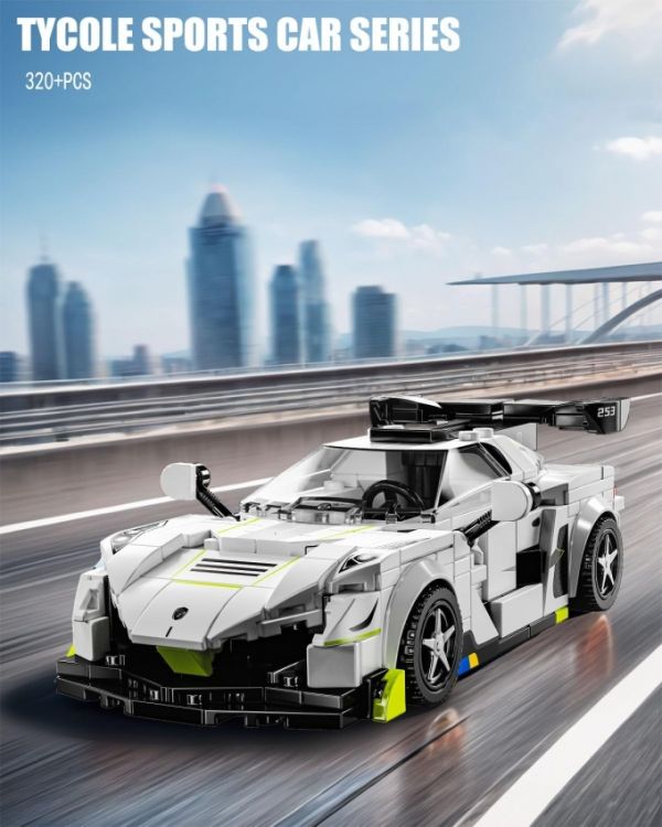 Конструктор гоночна машинка 335 деталей Racing Car Speed Champions Koenigsegg Jesko
