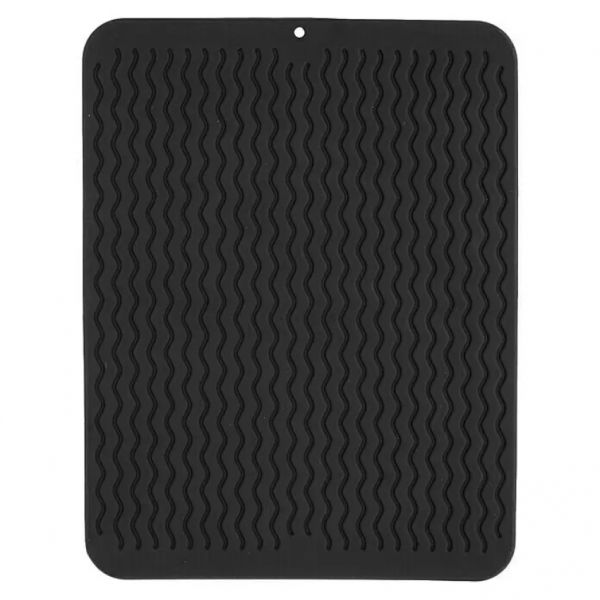 Килимок нековзкий для сушіння посуду 30*40см black