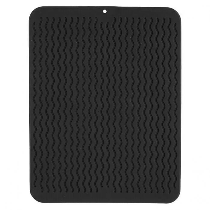 Килимок нековзкий для сушіння посуду 30*40см black