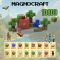 Магнитный конструктор Minecraft Домик с деревьями и водой на 108 кубиков