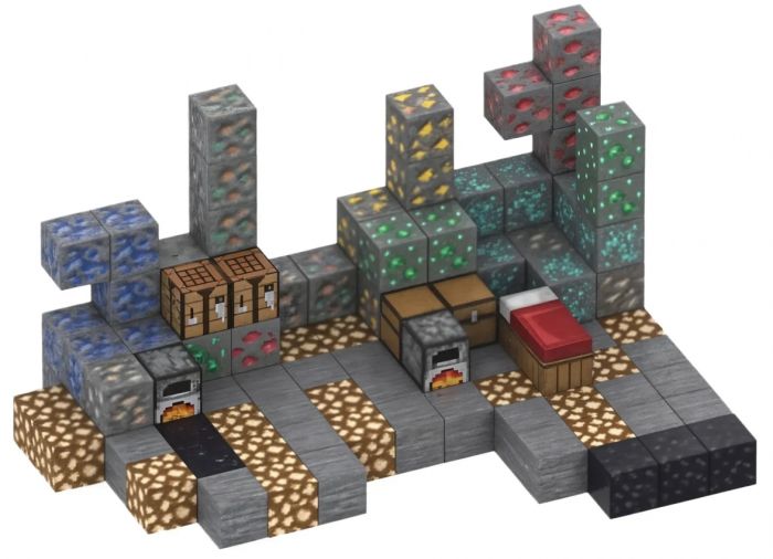 Магнітний конструктор Minecraft Горная шахта на 128 кубиків