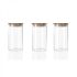 Набір із 3 скляних банок для кави чаю та спецій 320мл
