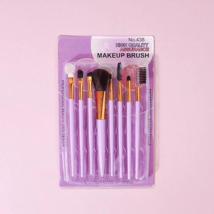 Набір пензлів для макіяжу Pink 8 шт