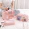 Набір прозорих сумок-косметичок Washbag Pink 30см 26см 20см