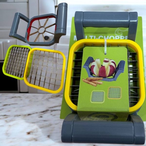 Овочерізка на три насадки для нарізки овочів та фруктів MultiChopper