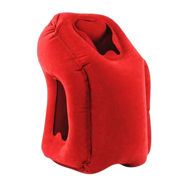 Подушка для подорожей у літак та авто Sleepy Cloud Travel Pillow Red
