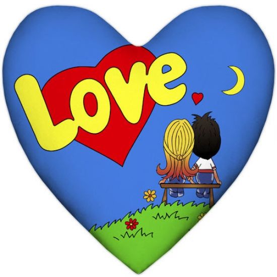 Подушка Love is серце