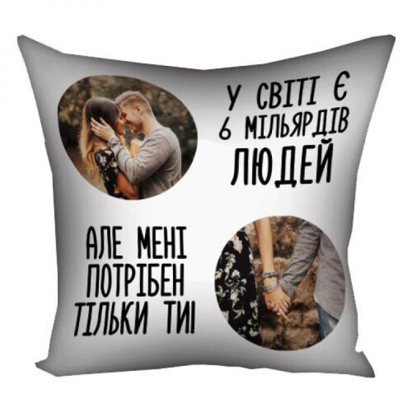 Подушка з Вашим фото 35х35см