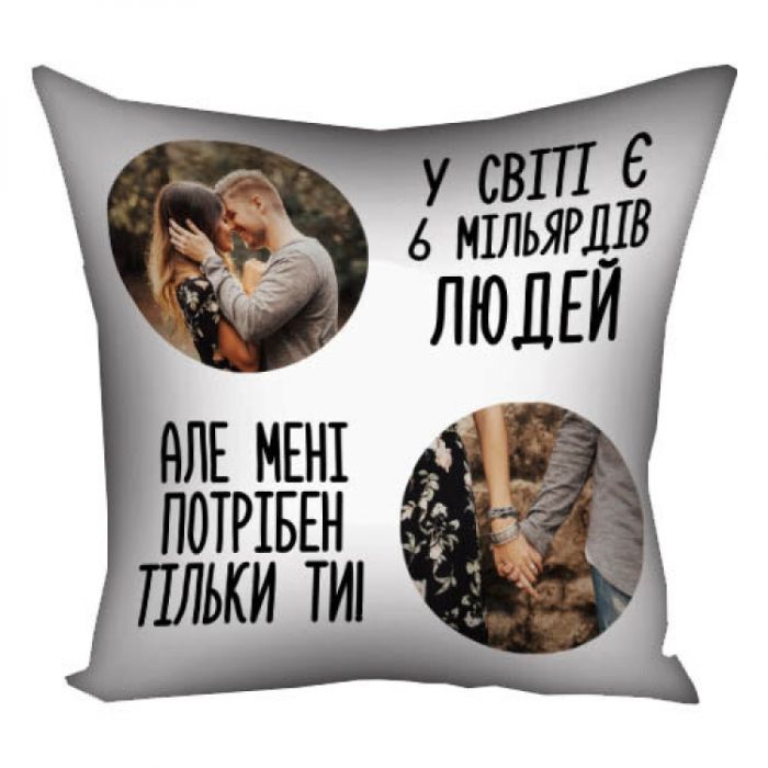 Подушка з Вашим фото 35х35см