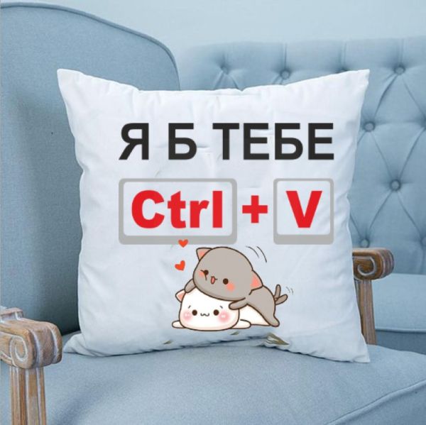 Подушка Я б тебе вставил 35х35см