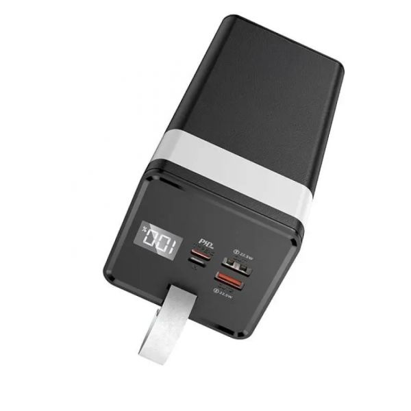 Портативна батарея з ліхтарем 50000mAh Power Bank Unitech type-c