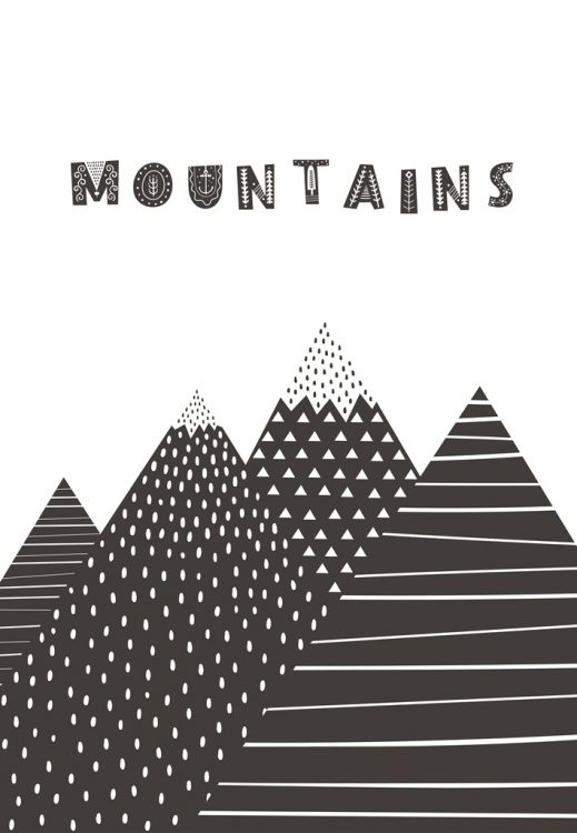 Постер у рамці Mountains 30х40 см