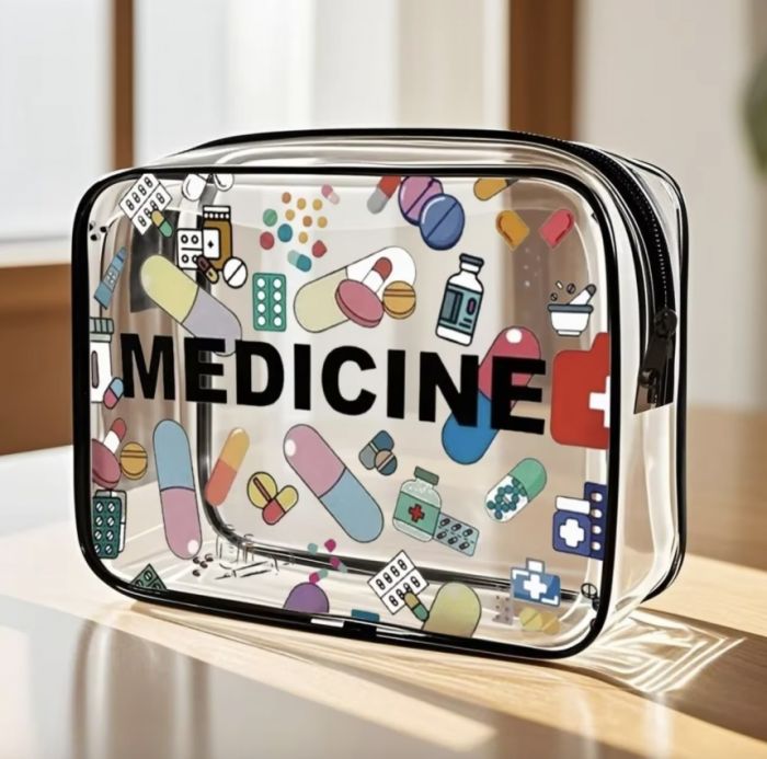 Прозора сумка-аптечка travel 20см medicine