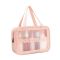 Прозора сумка-косметичка Washbag Medium Pink 26см