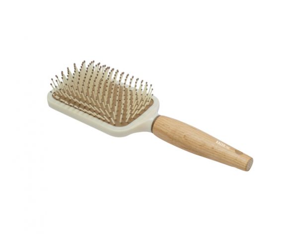 Гребінець для волосся масажний Hair brush 25,6*8,5*3,5 см з деревяною ручкою