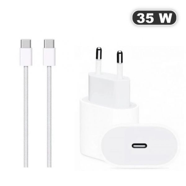 Зарядний пристрій USB-C блок живлення 20W і кабель 20W з кабелем Type-C