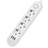 Мережевий фільтр-подовжувач 4 розеток 3USB 2500W White