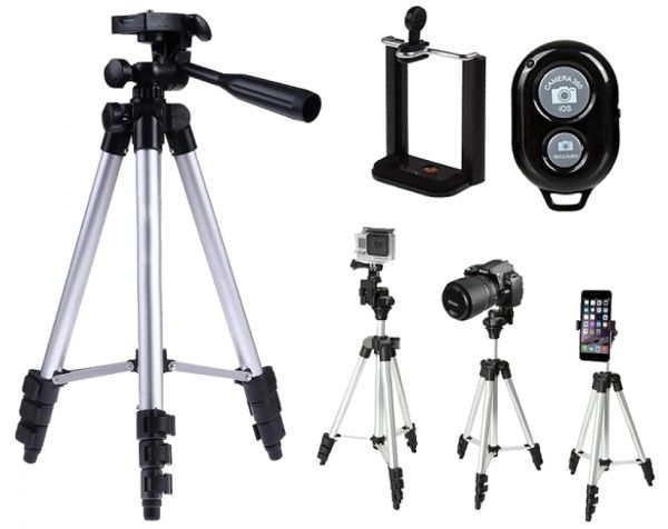 Штатив Трипод TRIPOD Телефони Камери Фотоапарата з Bluetooth Кнопкою DK-3888