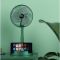 Складаний вентилятор аккумуляторний на ніжці Telescopic Folding Fan з USB зарядкою Green