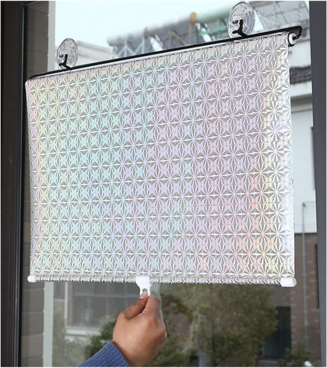 Сонцезахисна шторка на вікно із присосками, 40×125 см silver