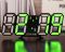 Світлодіодний цифровий годинник Black оclock (зелені цифри)