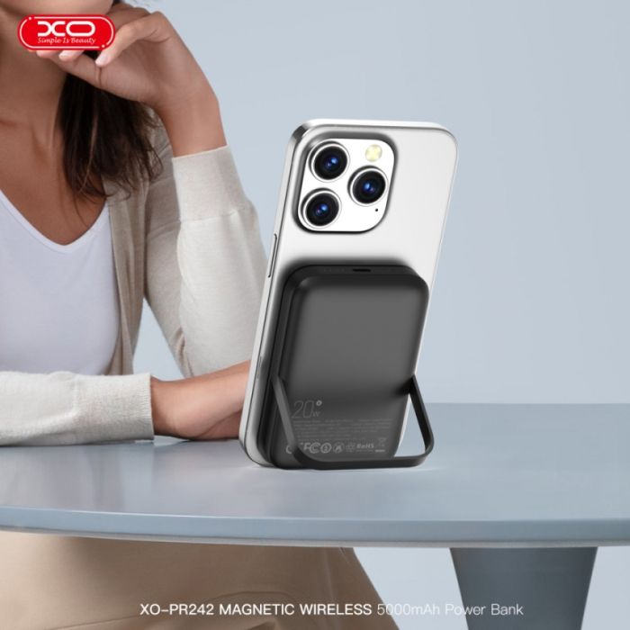 Внешний аккумулятор XO MagSafe Battery Pack 5000Mah Black