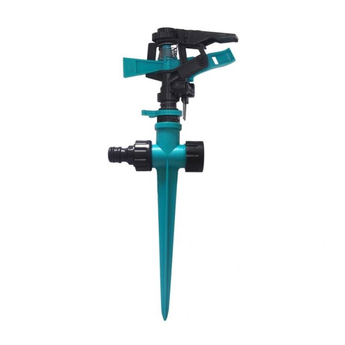 Імпульсний спринклер для поливу, що обертається, садовий дощувач для газону та городу